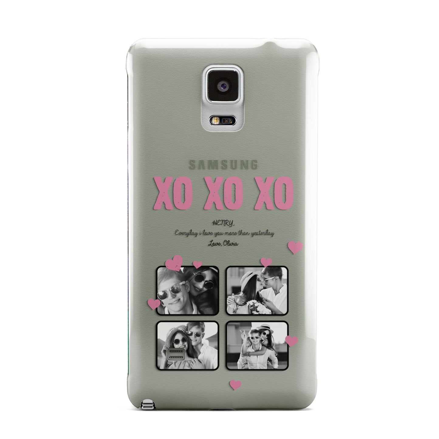 Valentines Day Photo Collage Samsung Galaxy Note 4 Case