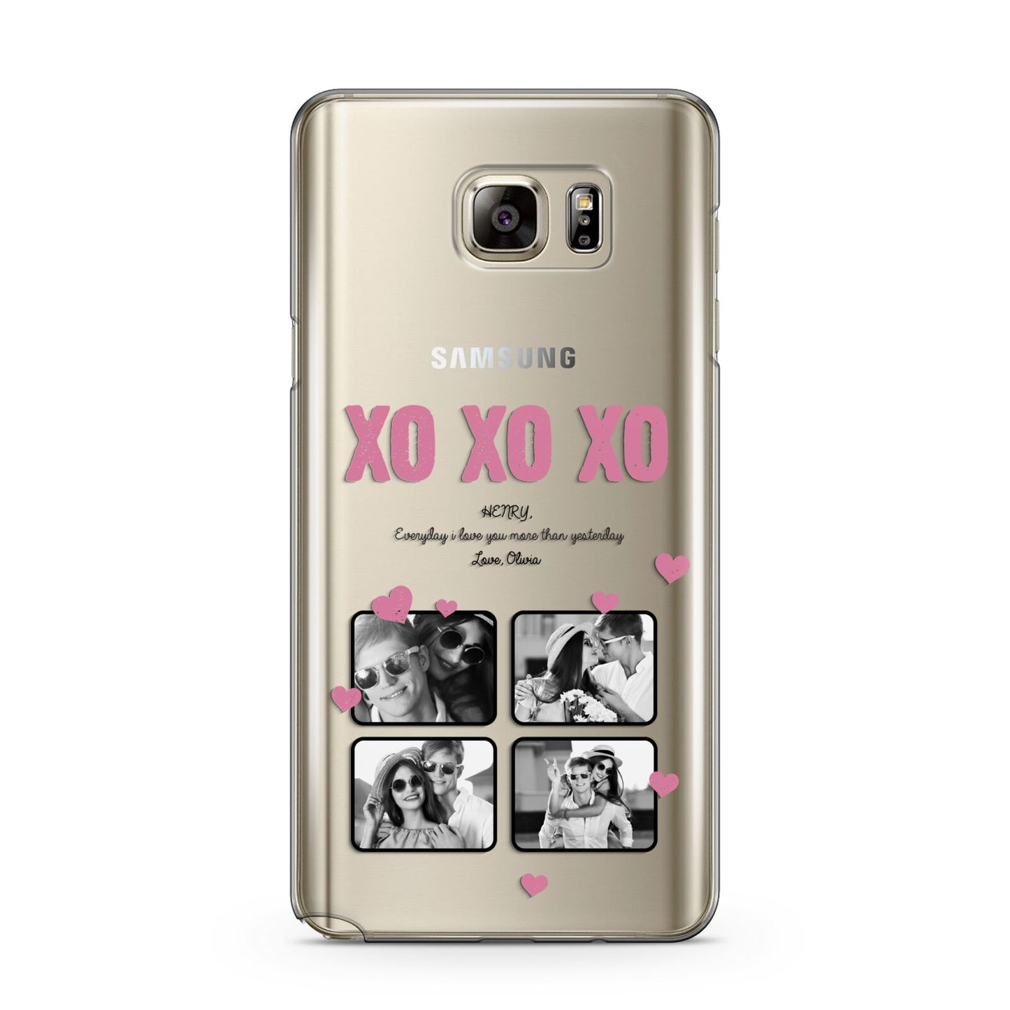 Valentines Day Photo Collage Samsung Galaxy Note 5 Case