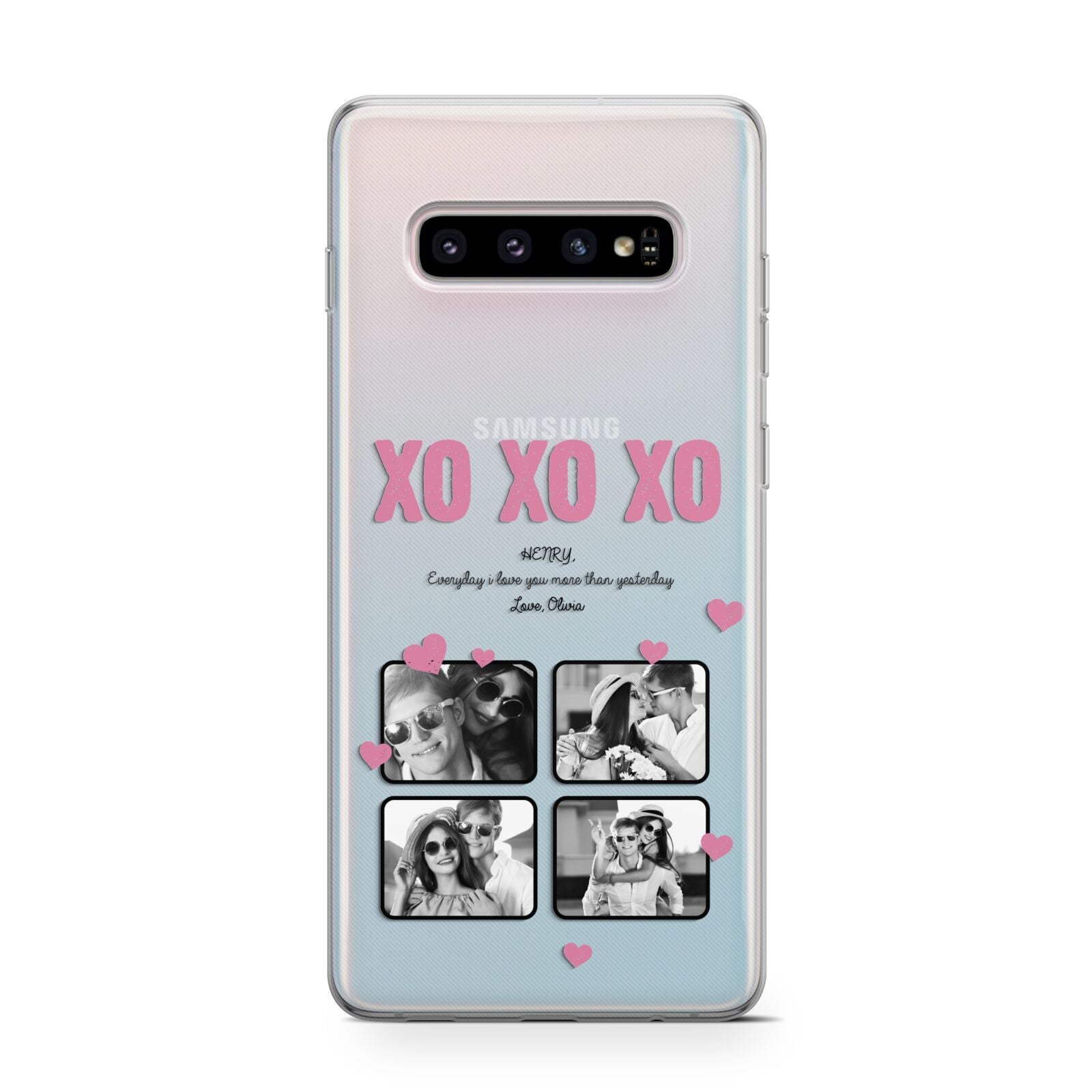 Valentines Day Photo Collage Samsung Galaxy S10 Case