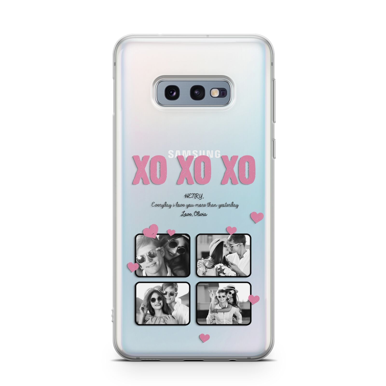 Valentines Day Photo Collage Samsung Galaxy S10E Case