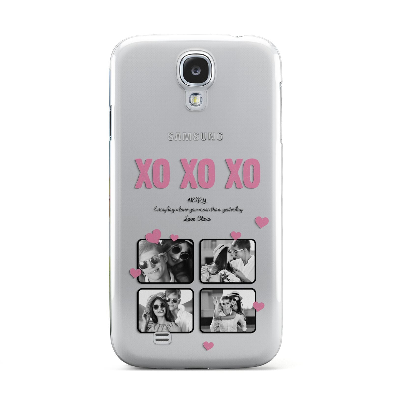 Valentines Day Photo Collage Samsung Galaxy S4 Case