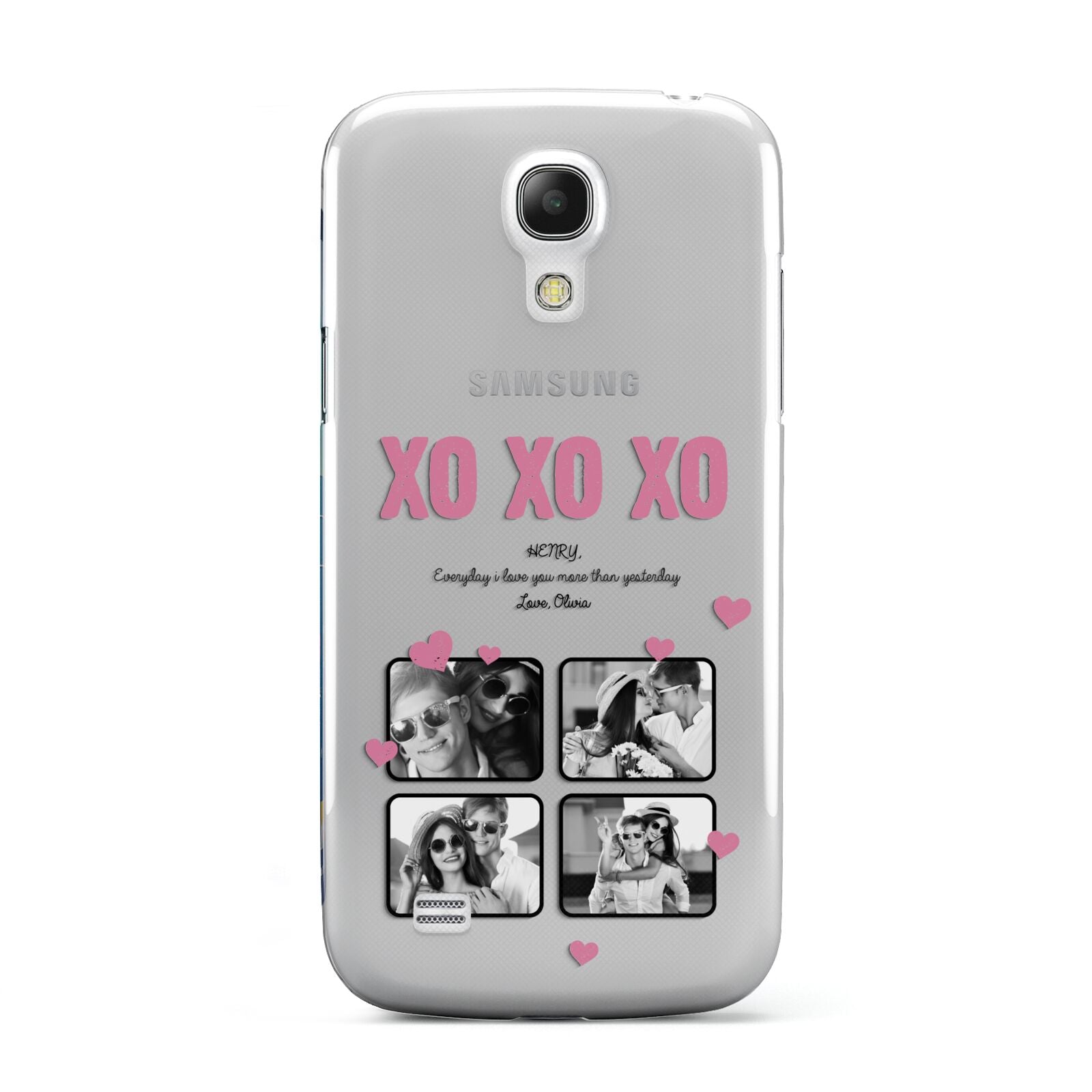 Valentines Day Photo Collage Samsung Galaxy S4 Mini Case