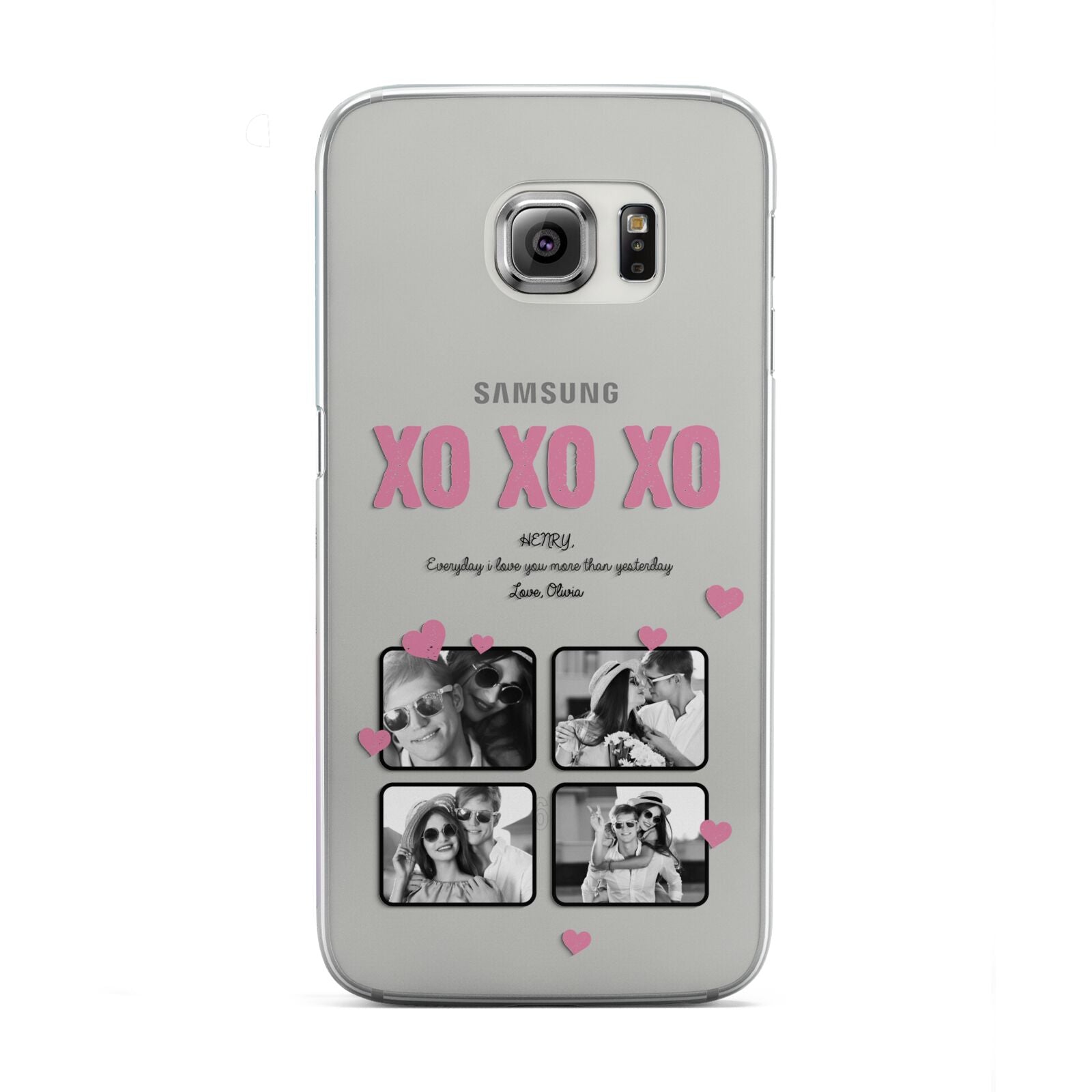 Valentines Day Photo Collage Samsung Galaxy S6 Edge Case