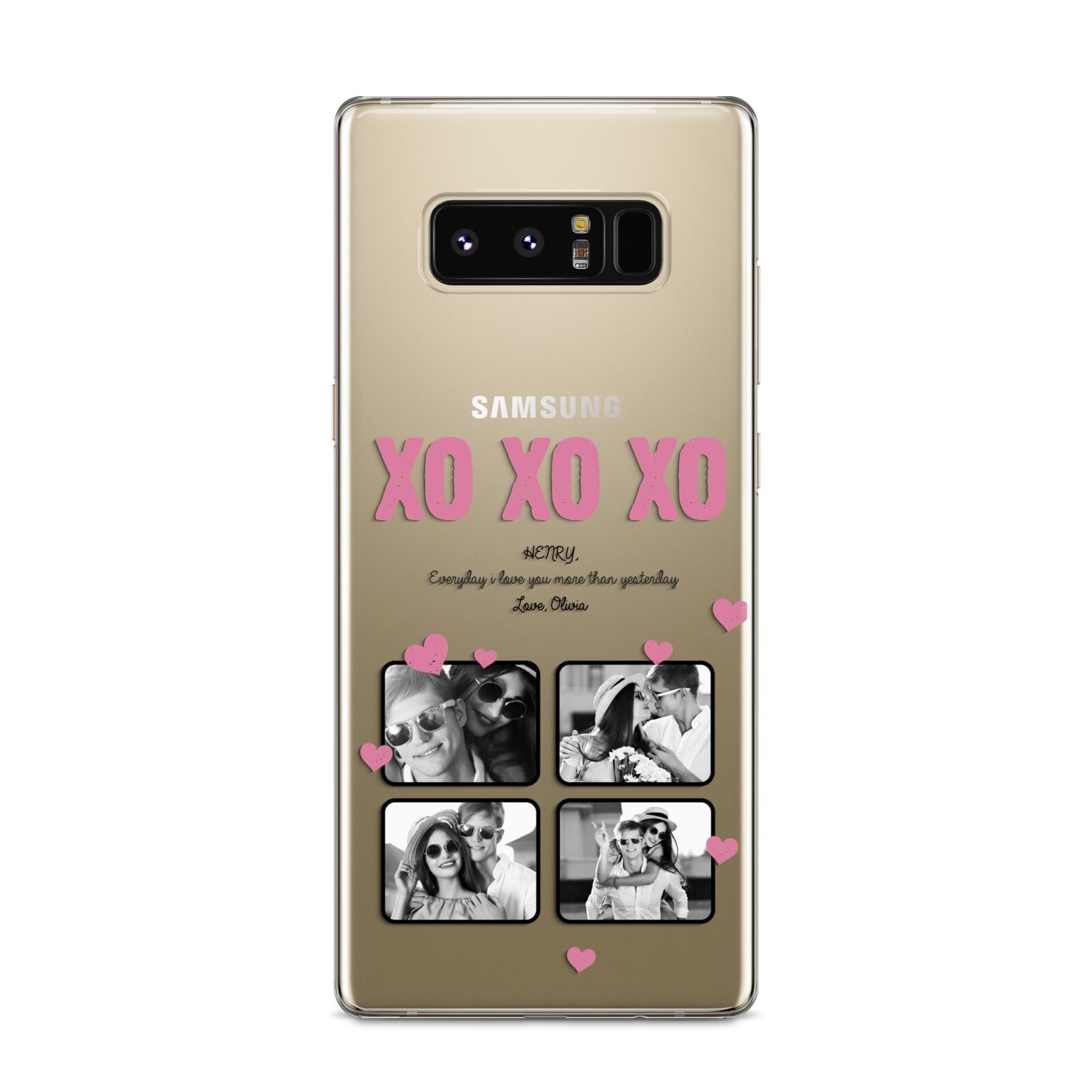 Valentines Day Photo Collage Samsung Galaxy S8 Case