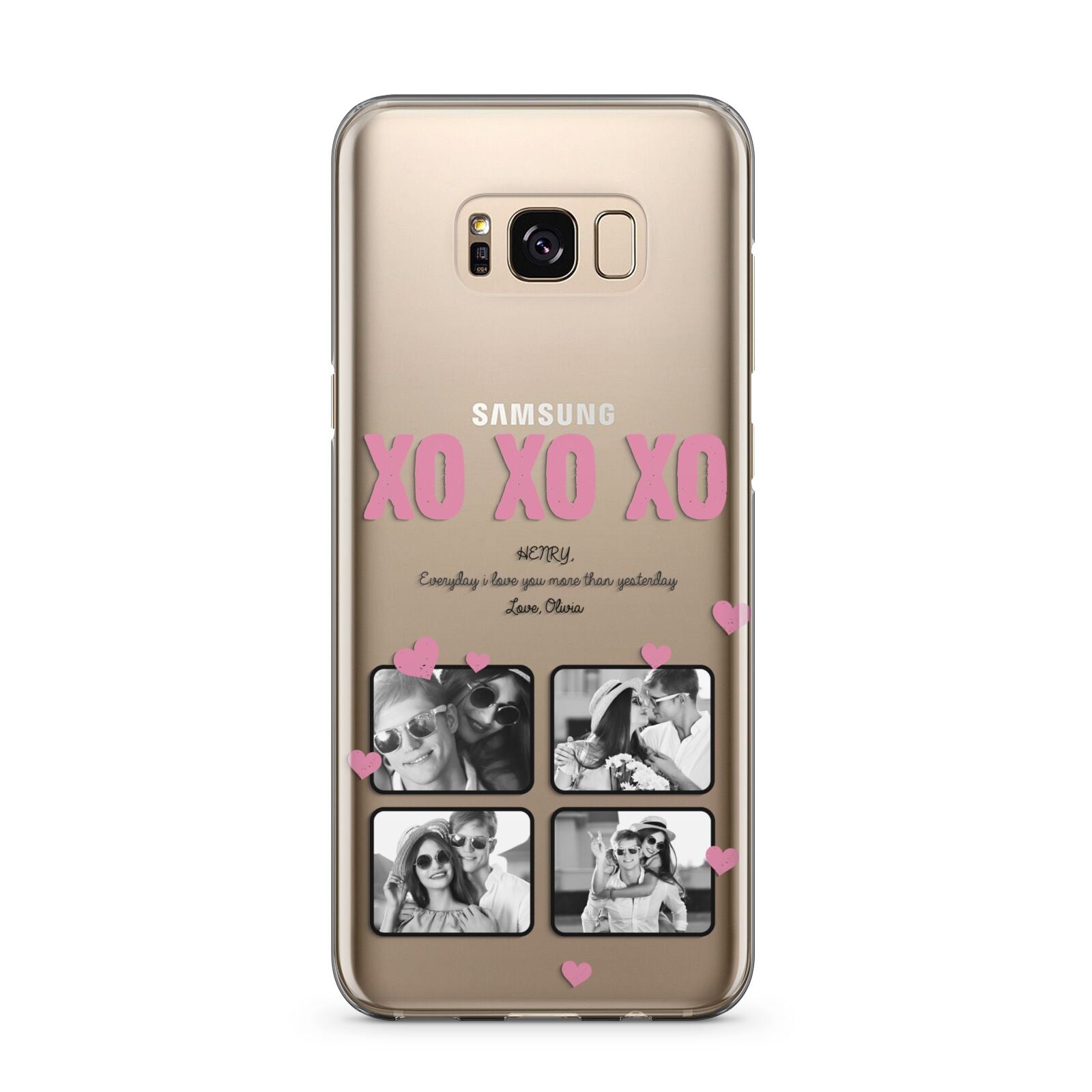 Valentines Day Photo Collage Samsung Galaxy S8 Plus Case