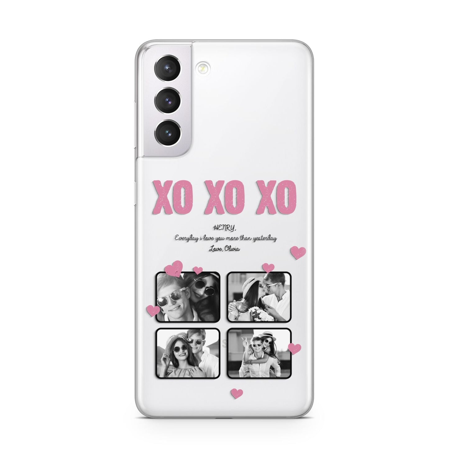 Valentines Day Photo Collage Samsung S21 Case