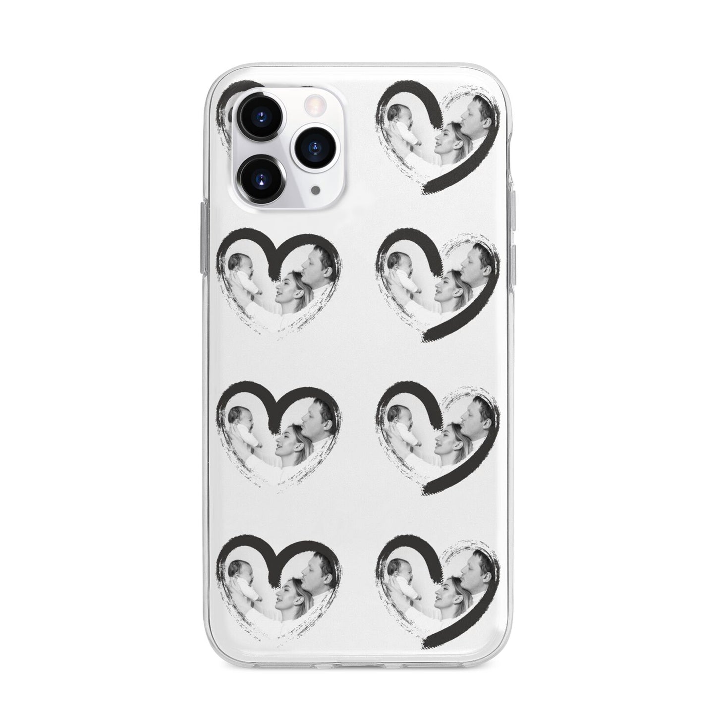 Valentines Day Photo Personalised Apple iPhone 11 Pro Max in Silver with Bumper Case