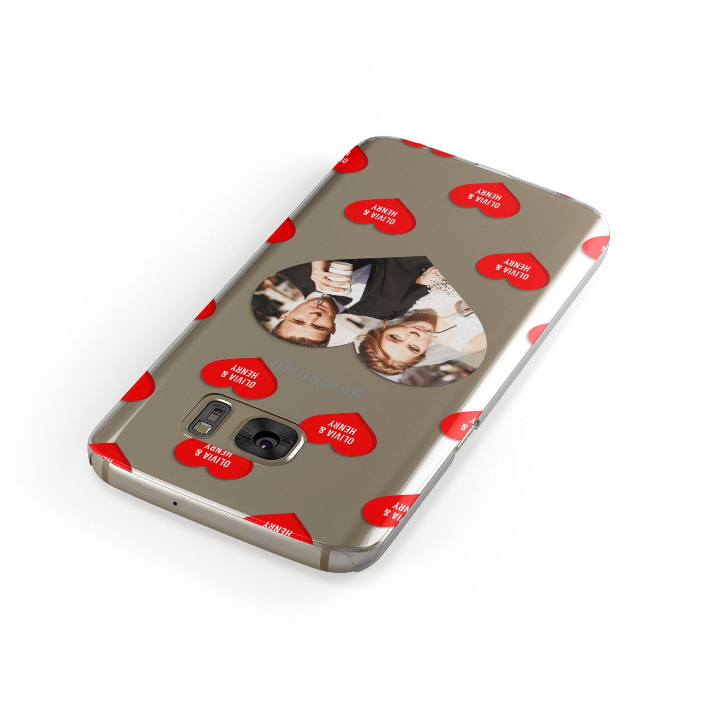 Valentines Day Photo Upload Samsung Galaxy Case Front Close Up