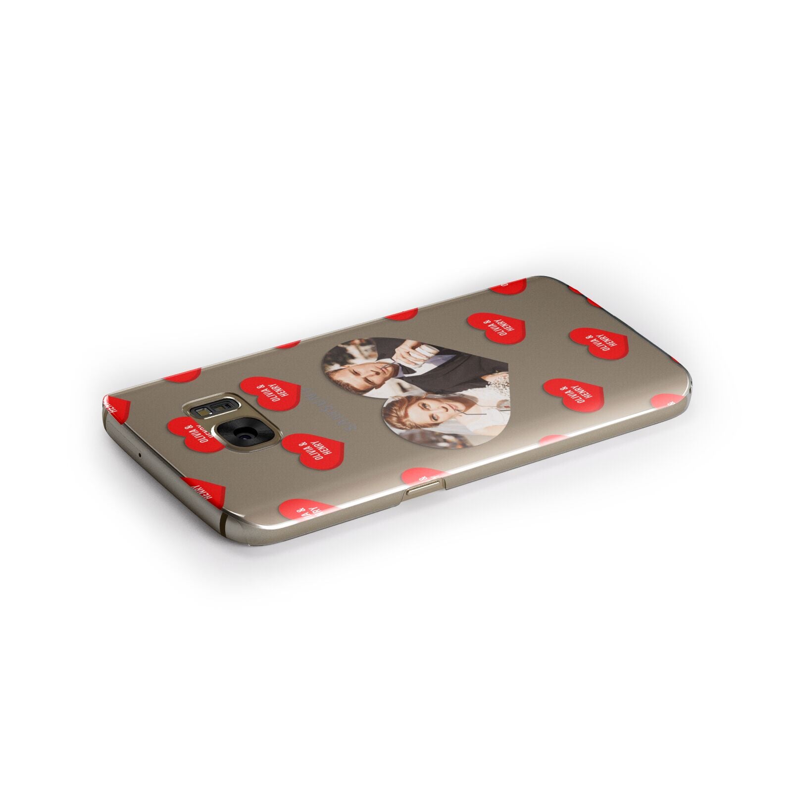 Valentines Day Photo Upload Samsung Galaxy Case Side Close Up