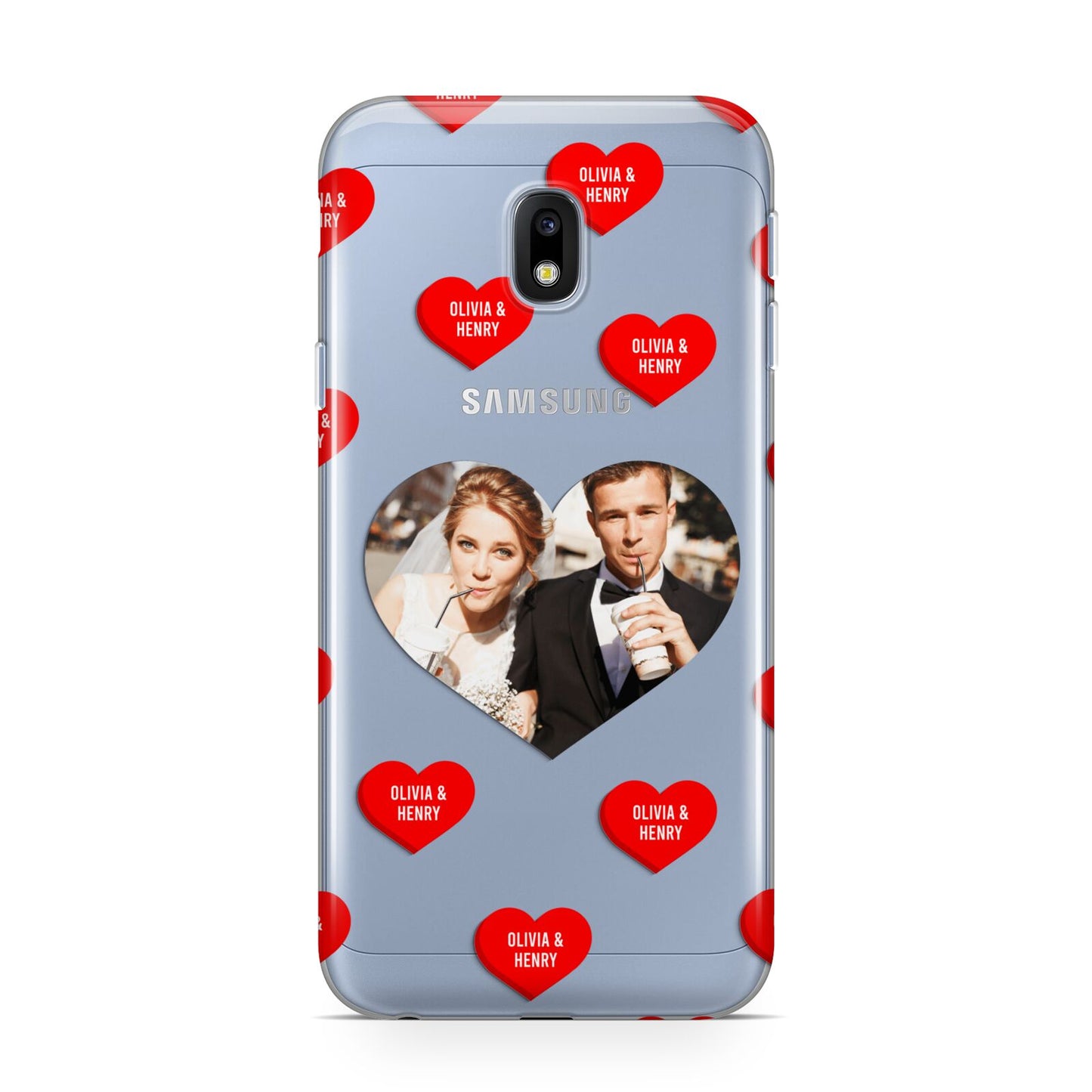 Valentines Day Photo Upload Samsung Galaxy J3 2017 Case