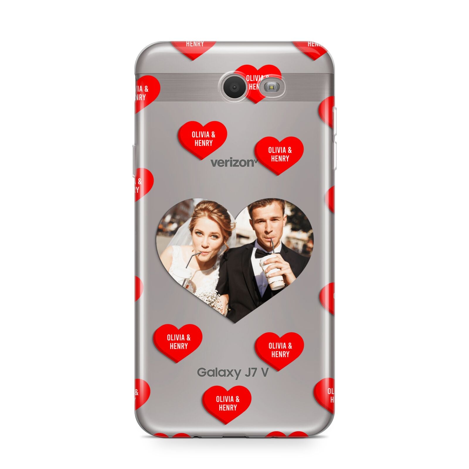 Valentines Day Photo Upload Samsung Galaxy J7 2017 Case