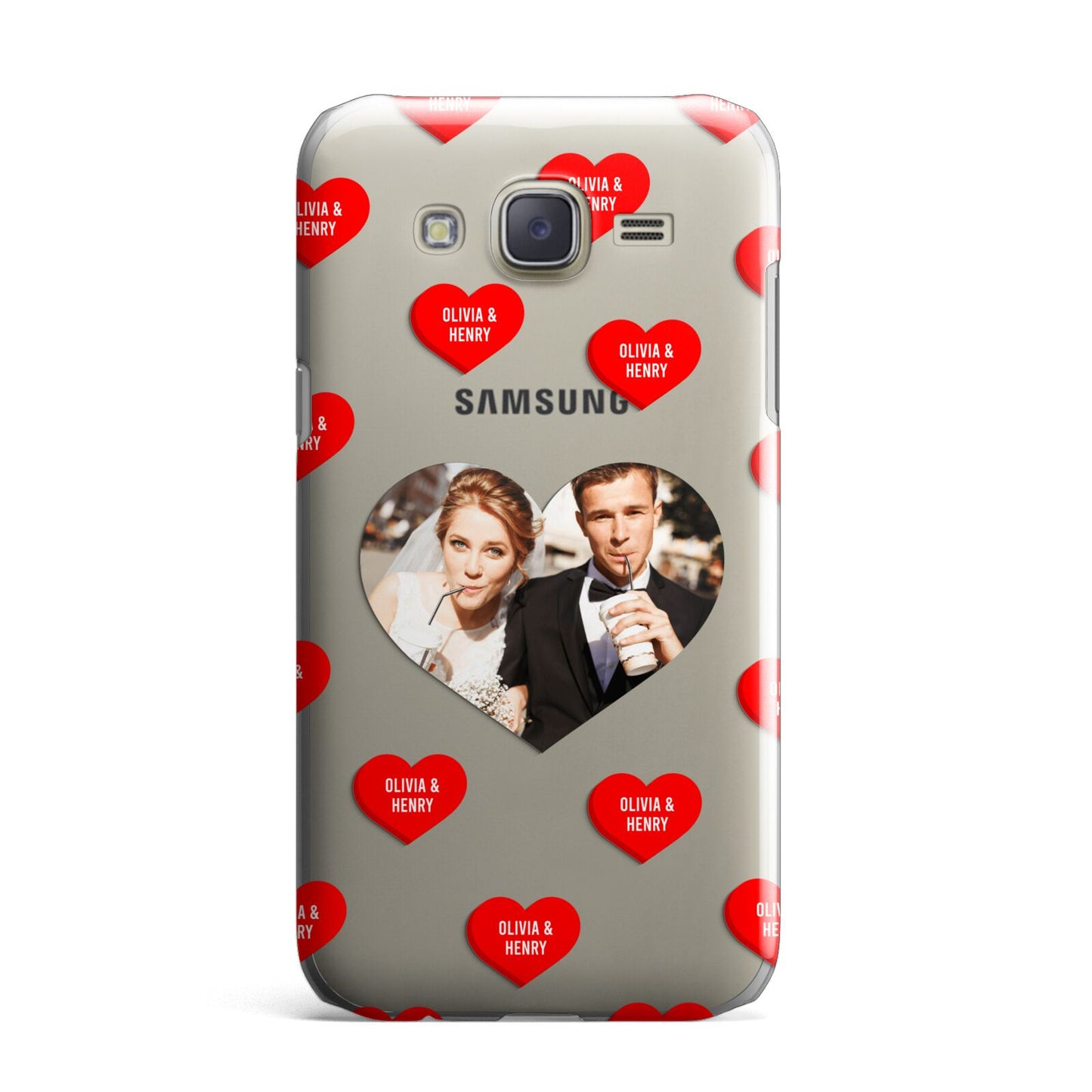 Valentines Day Photo Upload Samsung Galaxy J7 Case