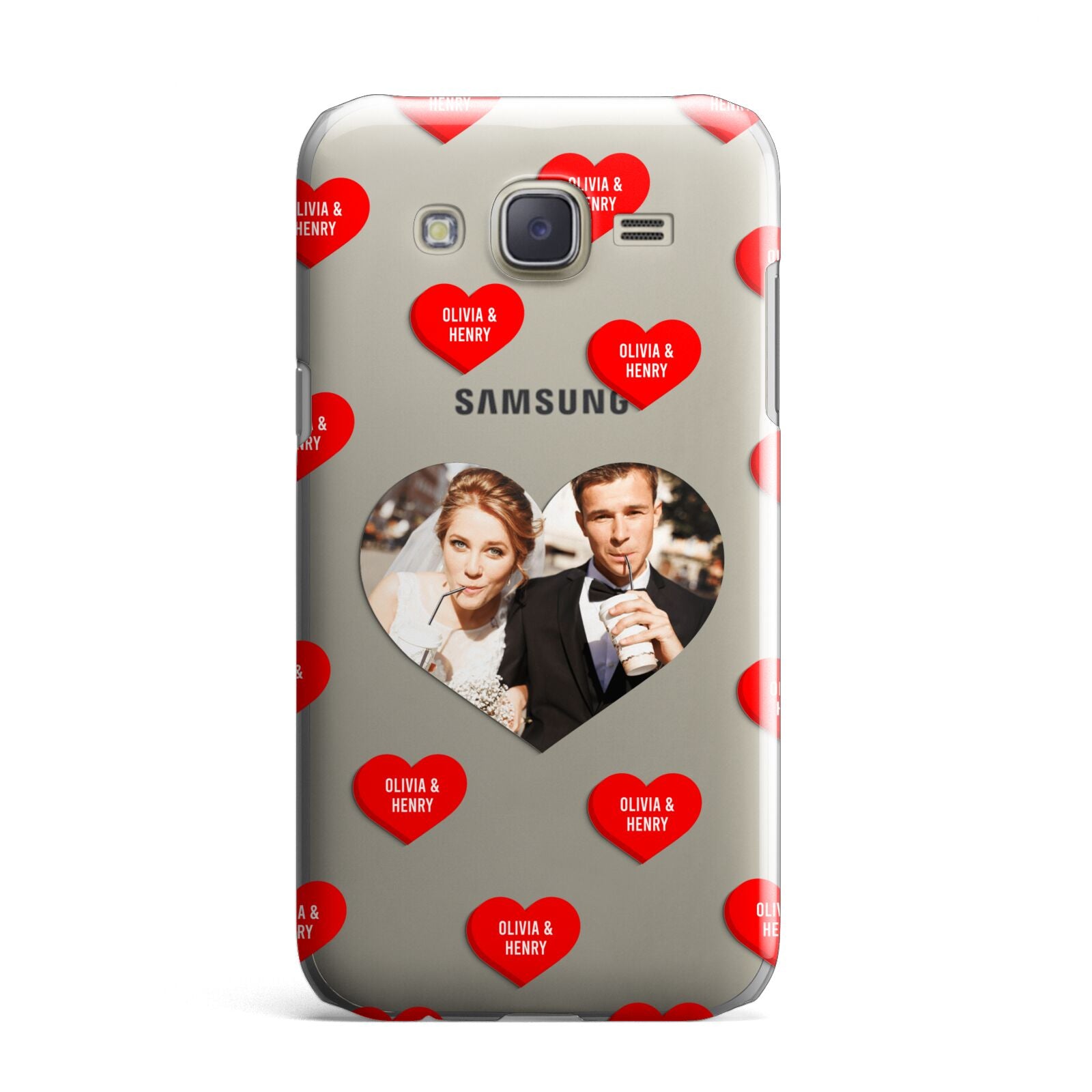 Valentines Day Photo Upload Samsung Galaxy J7 Case