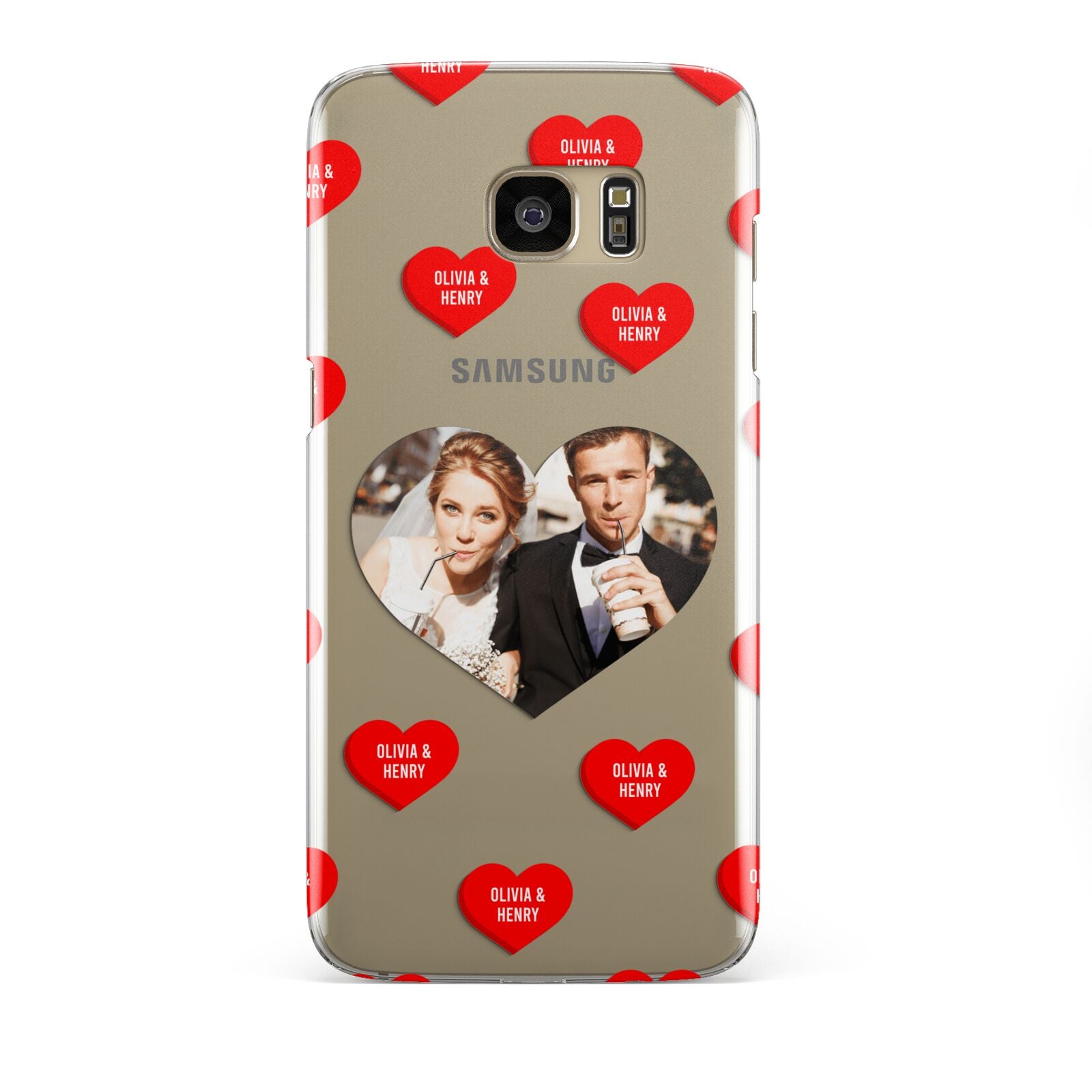 Valentines Day Photo Upload Samsung Galaxy S7 Edge Case