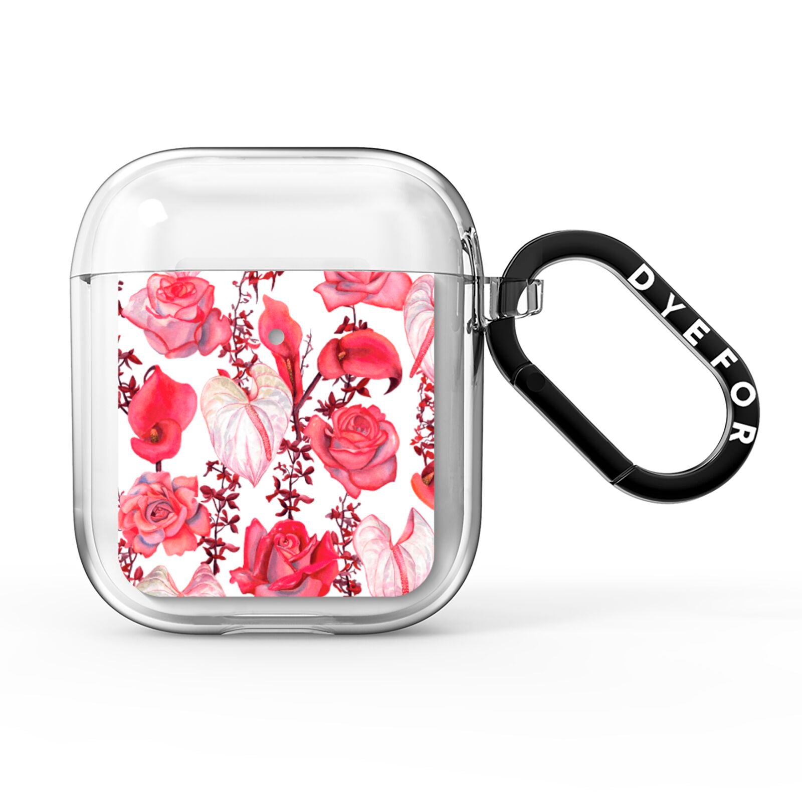 Valentines Flowers AirPods Clear Case