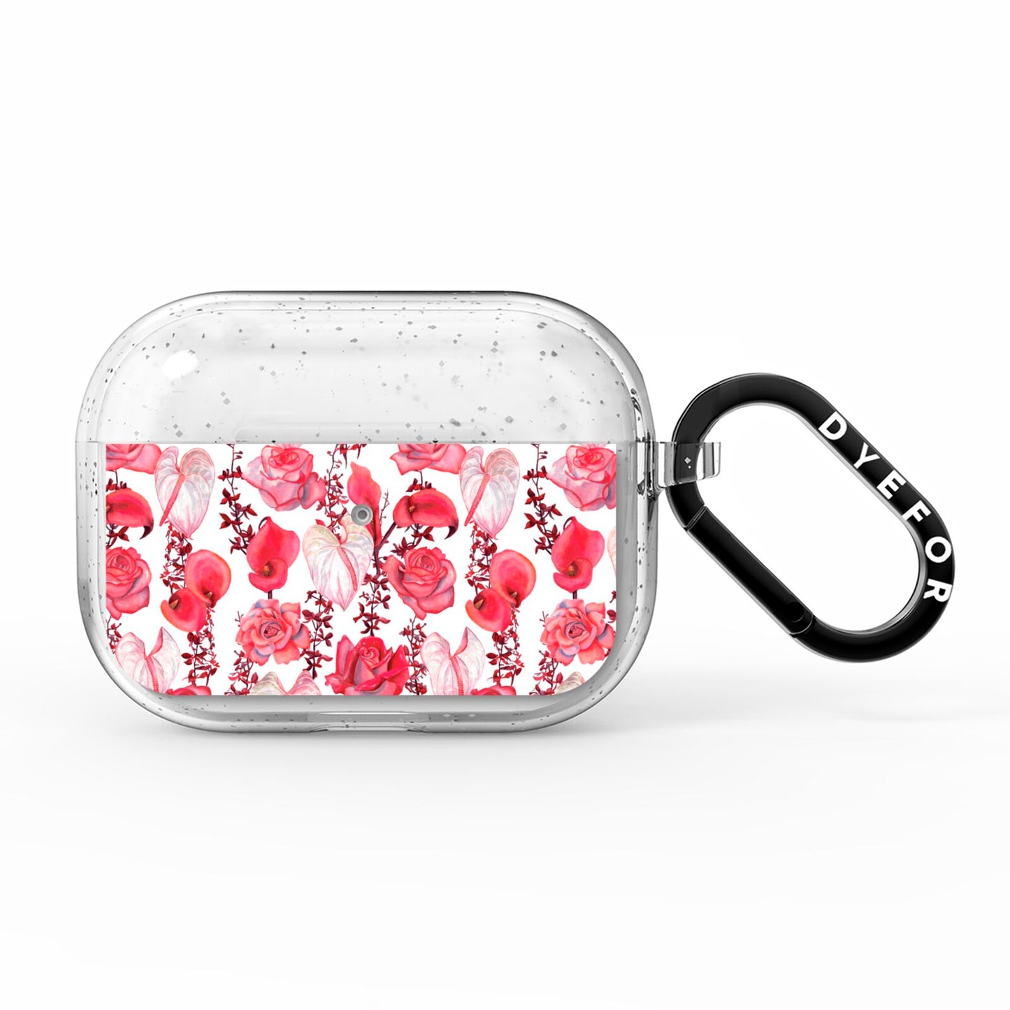 Valentines Flowers AirPods Pro Glitter Case