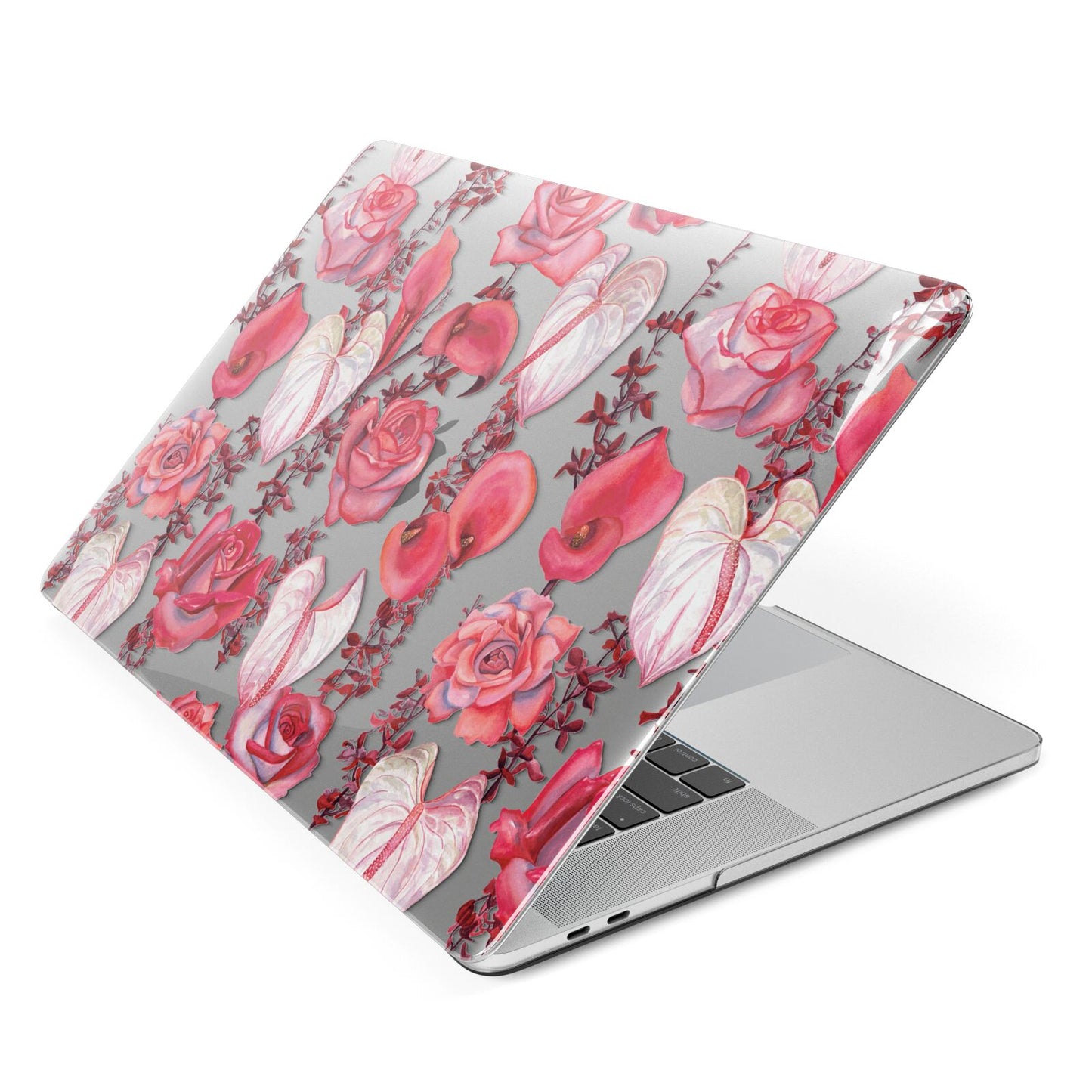 Valentines Flowers Apple MacBook Case Side View