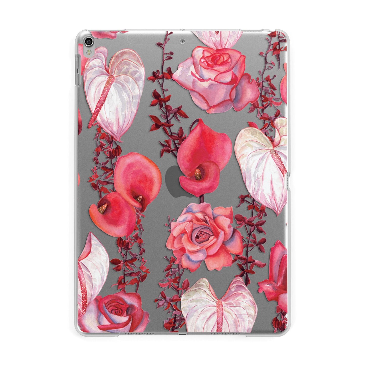 Valentines Flowers Apple iPad Silver Case