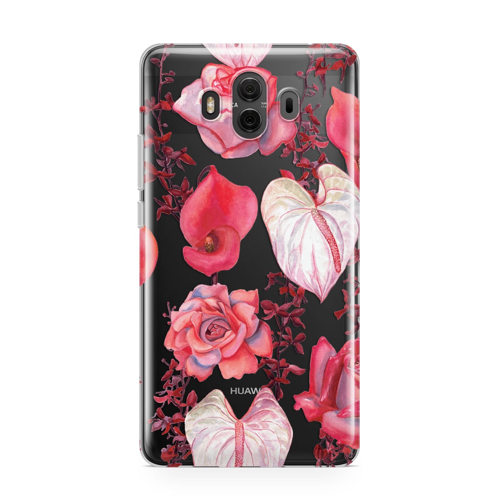 Valentines Flowers Huawei Mate 10 Protective Phone Case