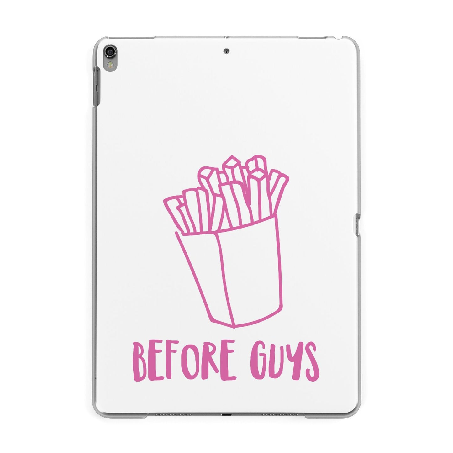 Valentines Fries Before Guys Apple iPad Grey Case