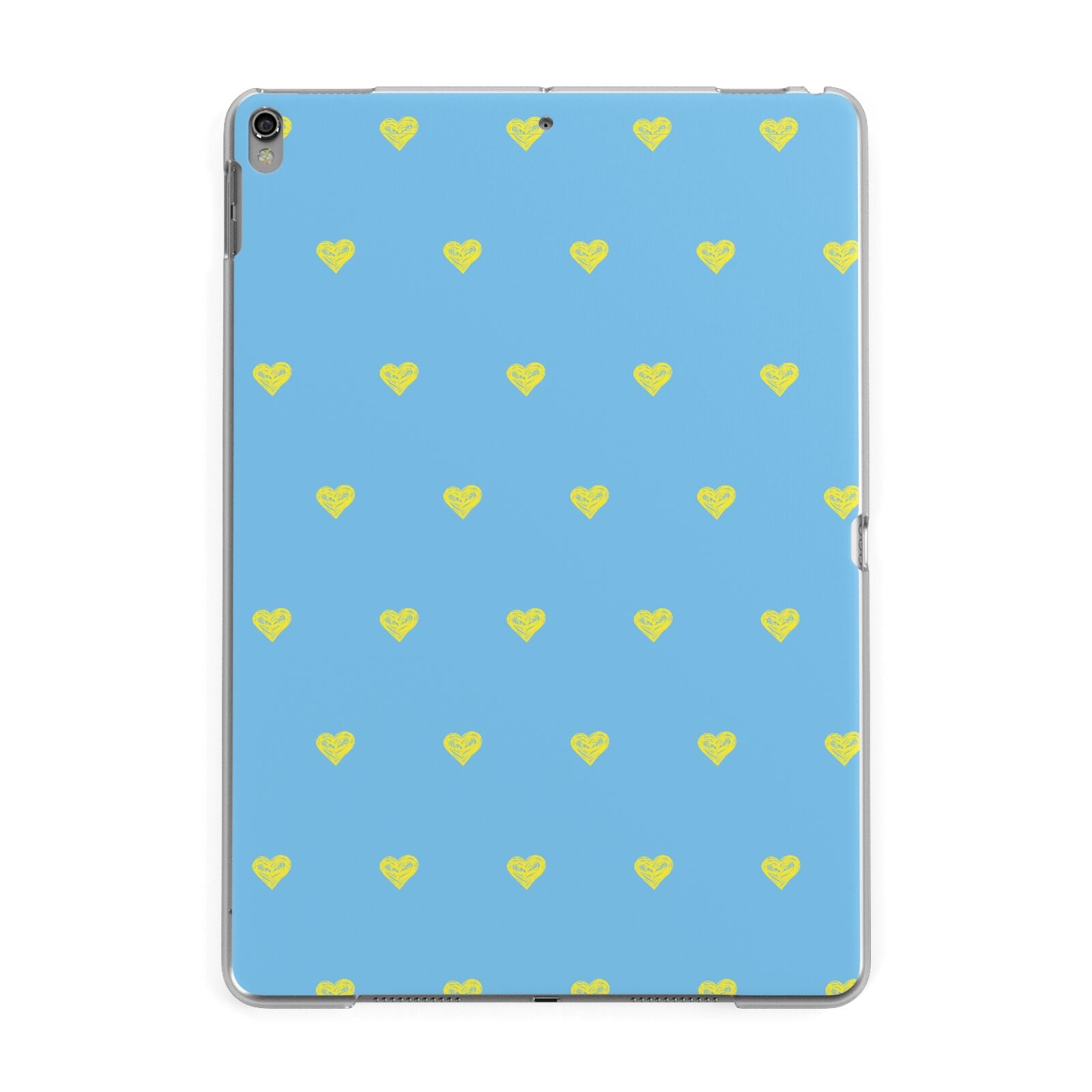 Valentines Hearts Polka Dot Apple iPad Grey Case