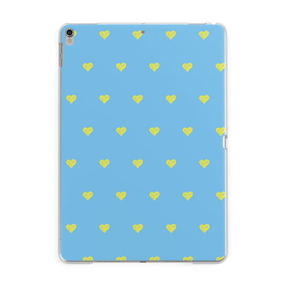 Valentines Hearts Polka Dot Apple iPad Silver Case