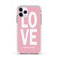 Valentines Love Speaks Volumes Apple iPhone 11 Pro in Silver with White Impact Case