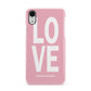 Valentines Love Speaks Volumes Apple iPhone XR White 3D Snap Case