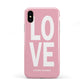 Valentines Love Speaks Volumes Apple iPhone XS 3D Tough