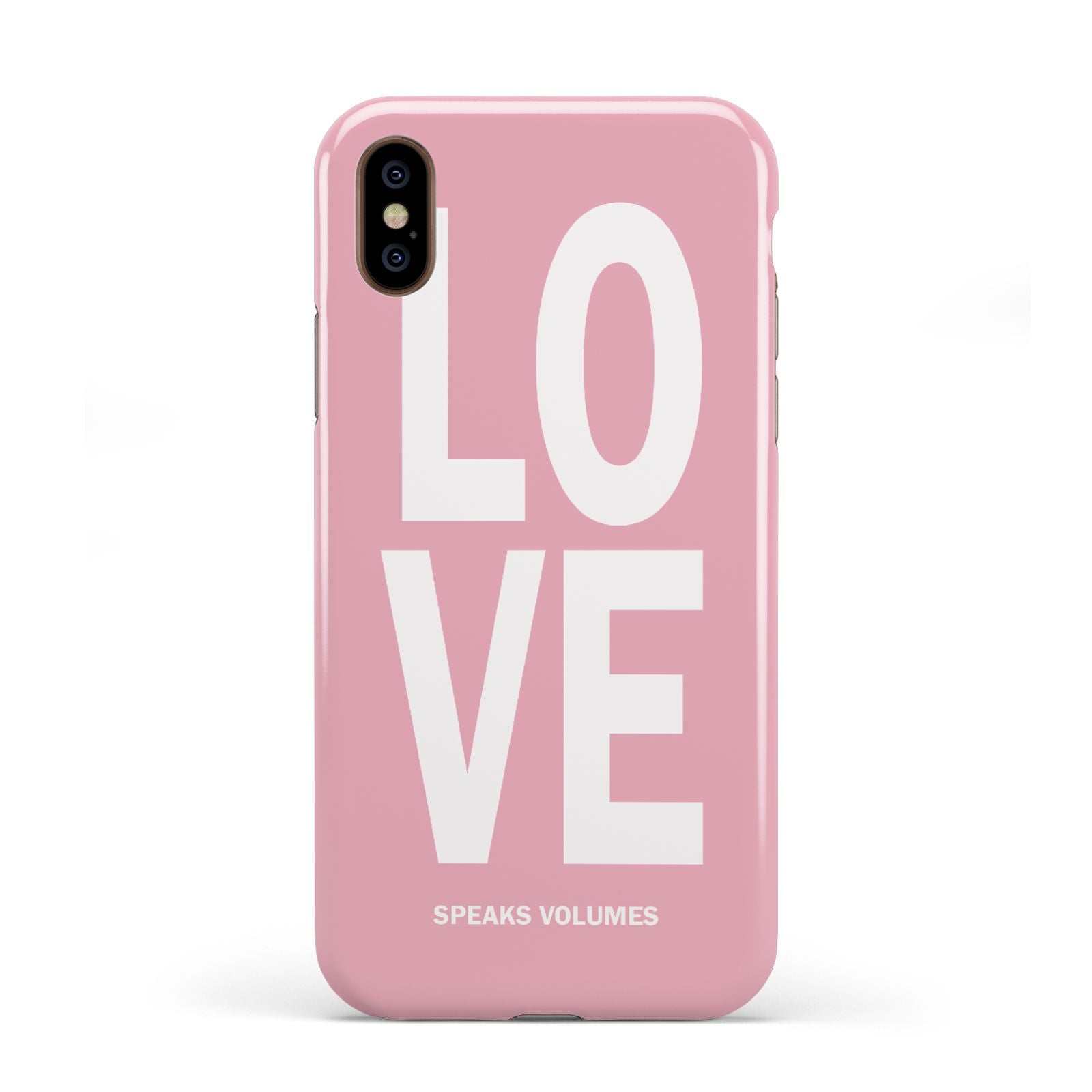 Valentines Love Speaks Volumes Apple iPhone XS 3D Tough