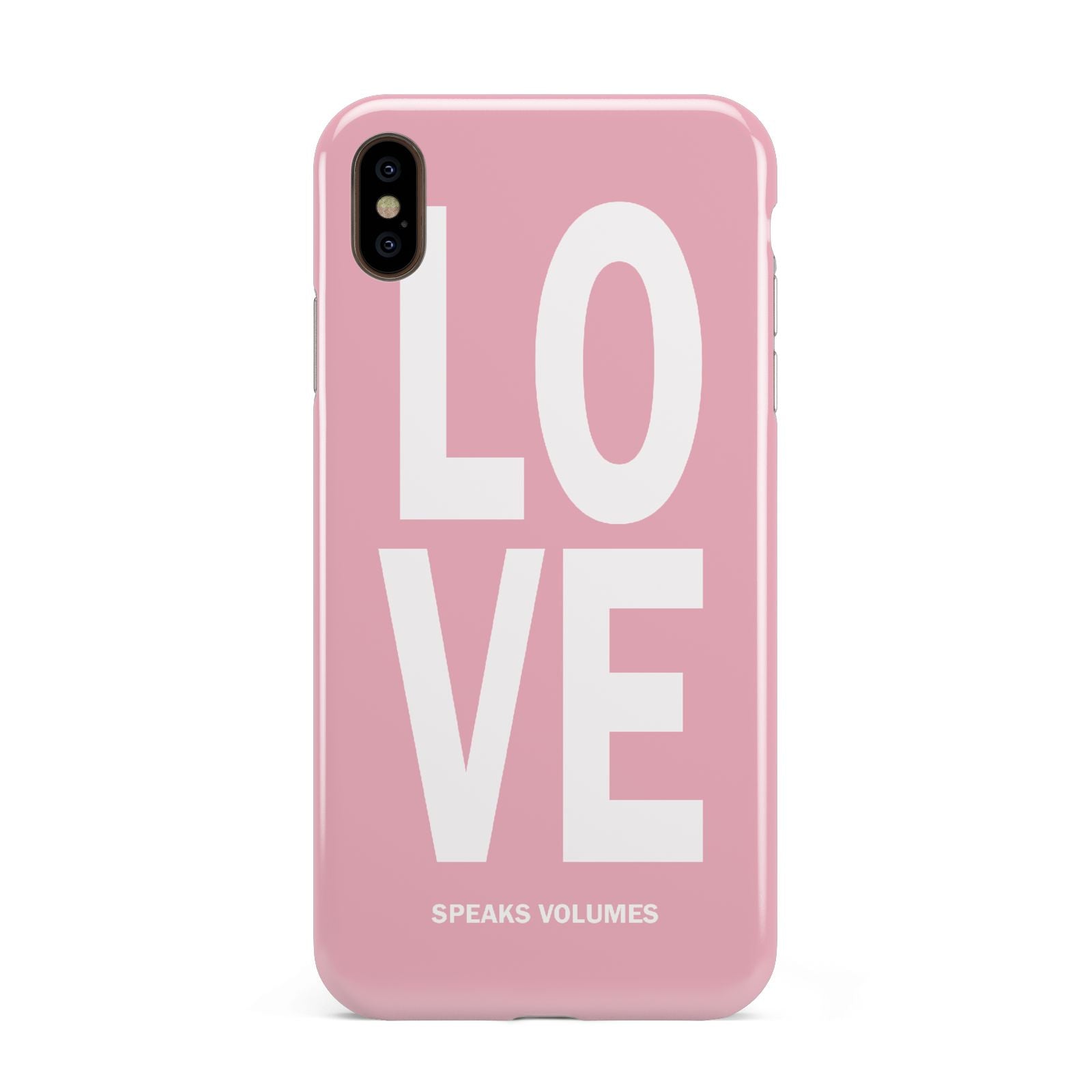 Valentines Love Speaks Volumes Apple iPhone Xs Max 3D Tough Case