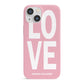 Valentines Love Speaks Volumes iPhone 13 Mini Full Wrap 3D Snap Case