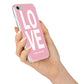 Valentines Love Speaks Volumes iPhone 7 Bumper Case on Silver iPhone Alternative Image