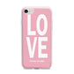 Valentines Love Speaks Volumes iPhone 7 Bumper Case on Silver iPhone