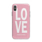 Valentines Love Speaks Volumes iPhone X Bumper Case on Silver iPhone Alternative Image 1
