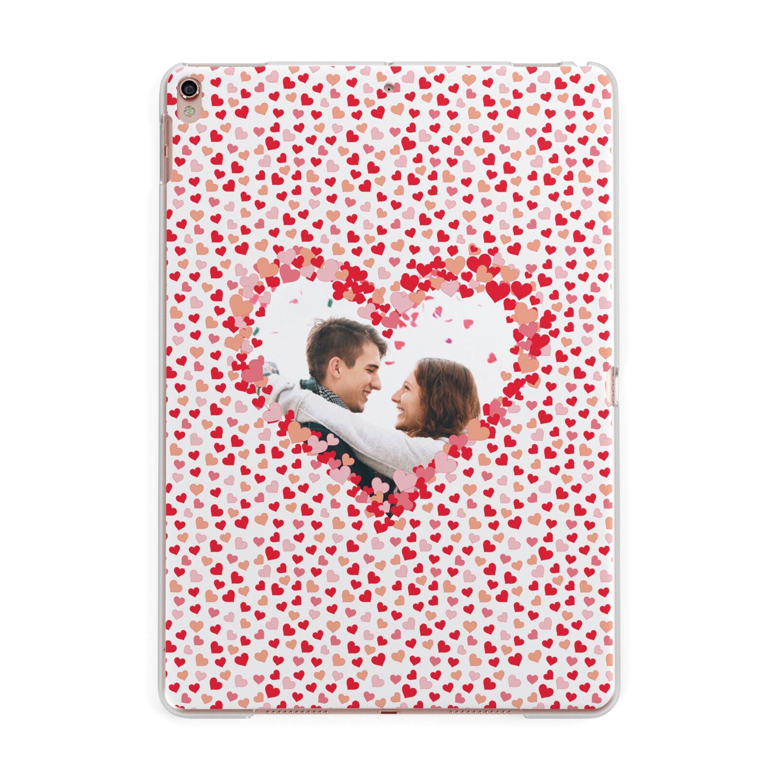 Valentines Photo Personalised Apple iPad Rose Gold Case