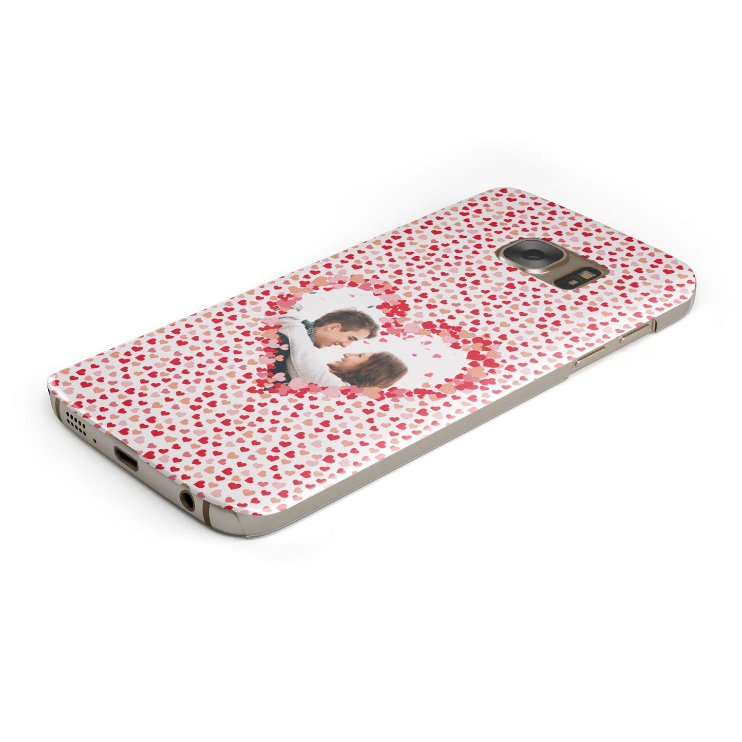 Valentines Photo Personalised Protective Samsung Galaxy Case Angled Image