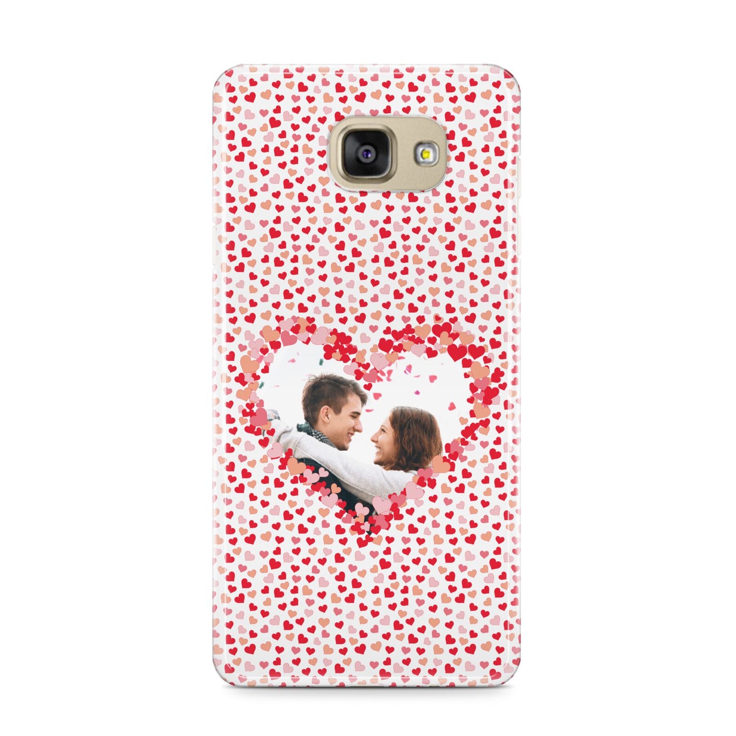 Valentines Photo Personalised Samsung Galaxy A9 2016 Case on gold phone