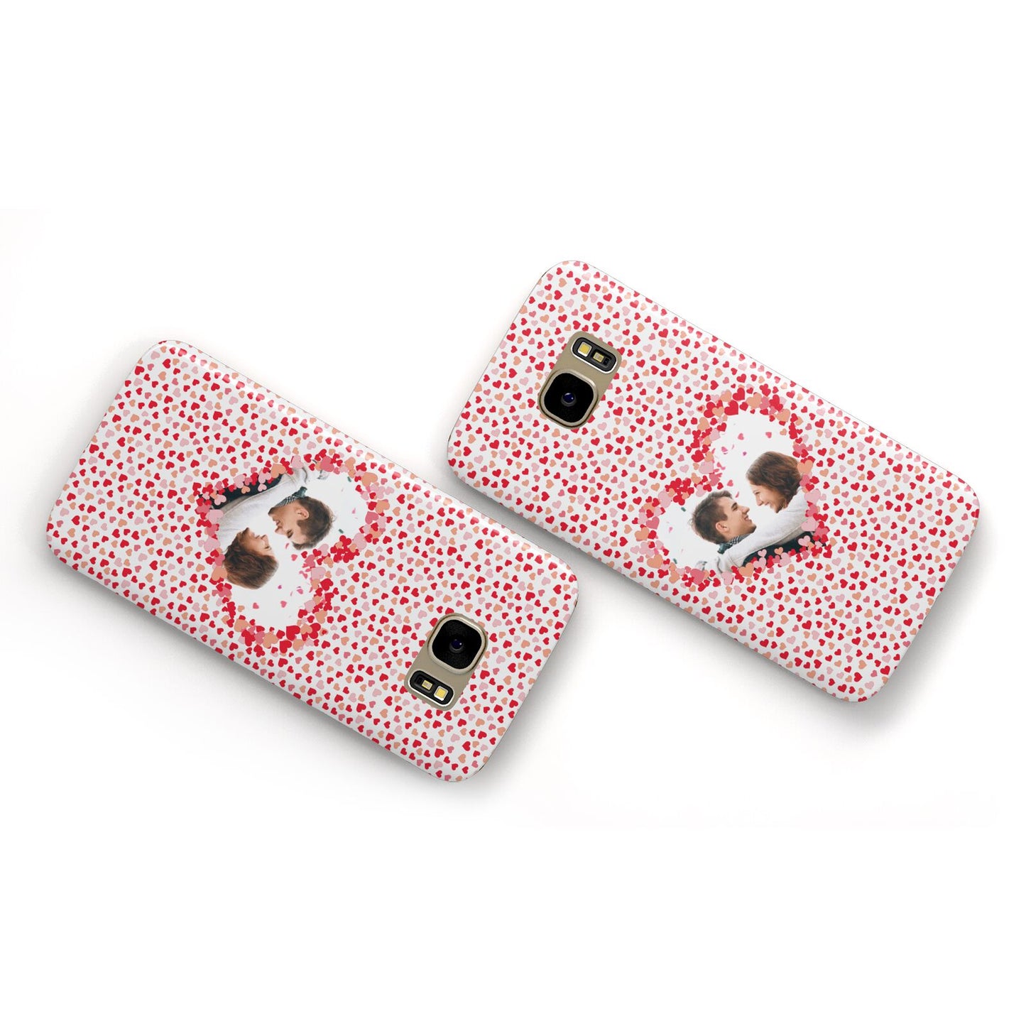 Valentines Photo Personalised Samsung Galaxy Case Flat Overview