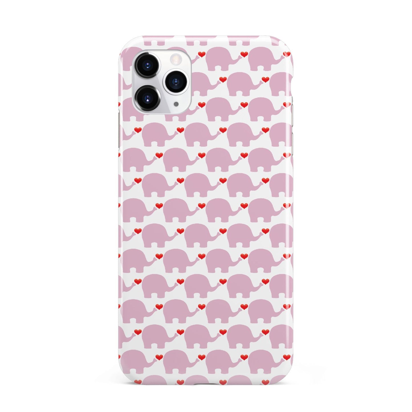 Valentines Pink Elephants iPhone 11 Pro Max 3D Tough Case