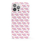 Valentines Pink Elephants iPhone 13 Pro Max Full Wrap 3D Snap Case
