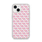 Valentines Pink Elephants iPhone 14 Glitter Tough Case Starlight