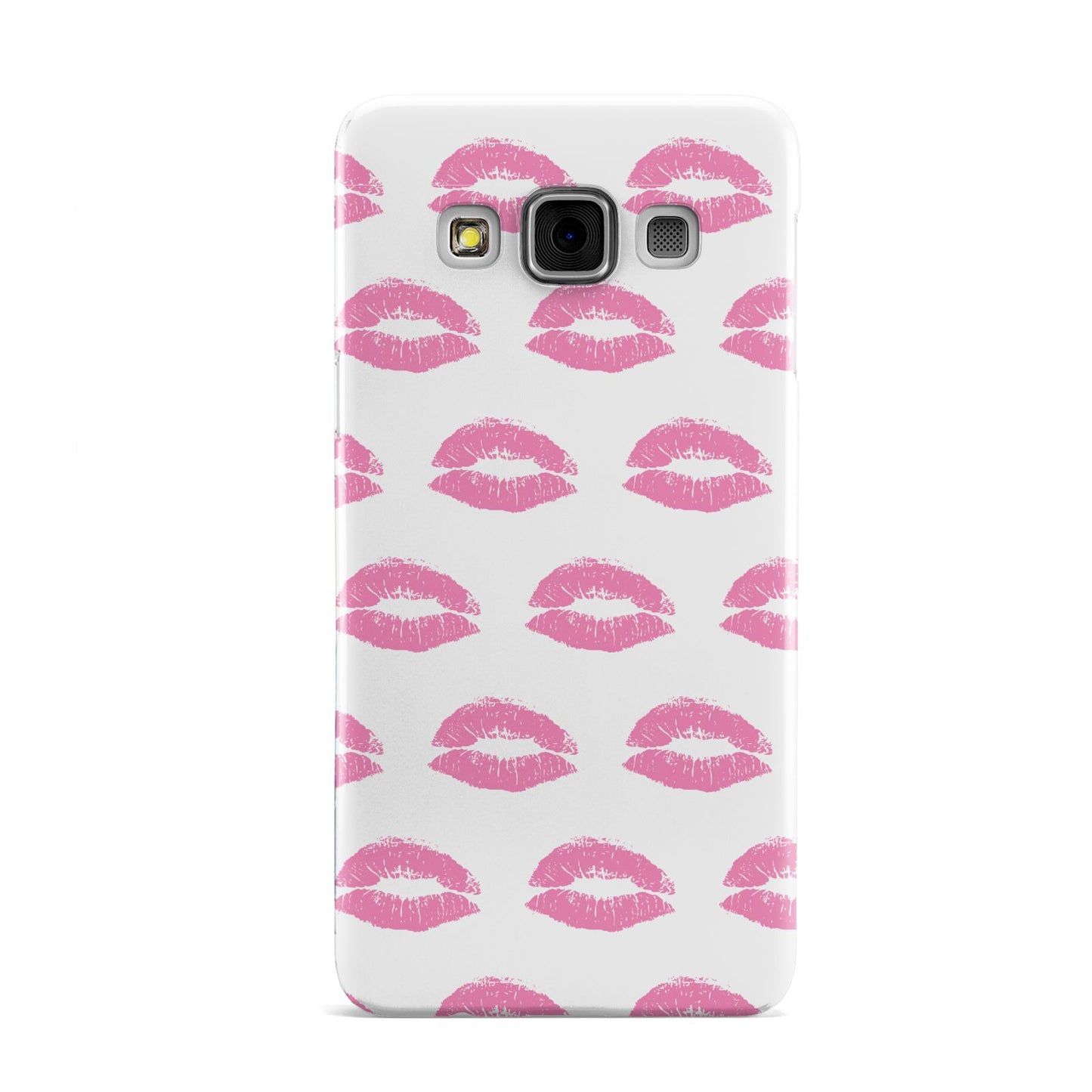 Valentines Pink Kisses Lips Samsung Galaxy A3 Case