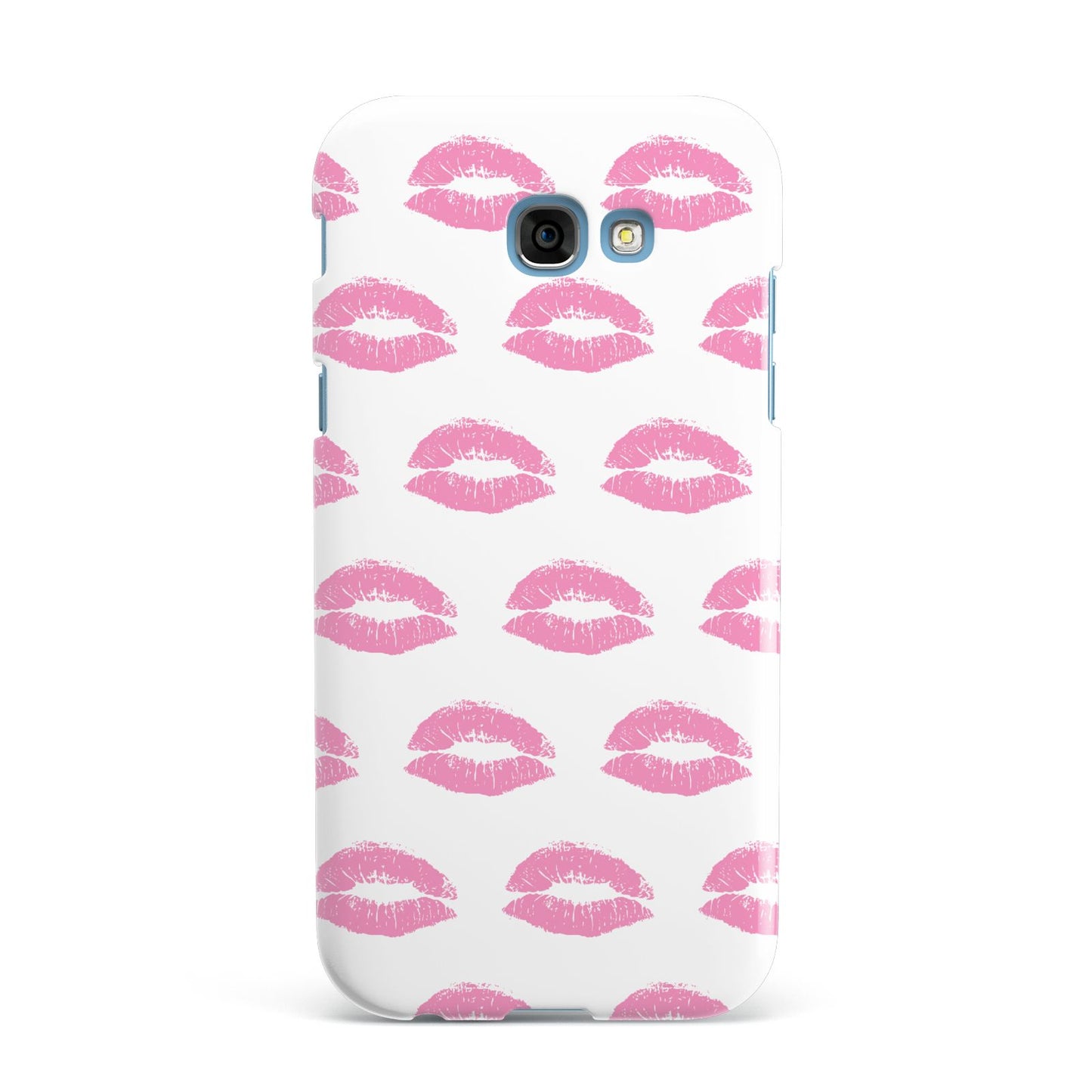 Valentines Pink Kisses Lips Samsung Galaxy A7 2017 Case