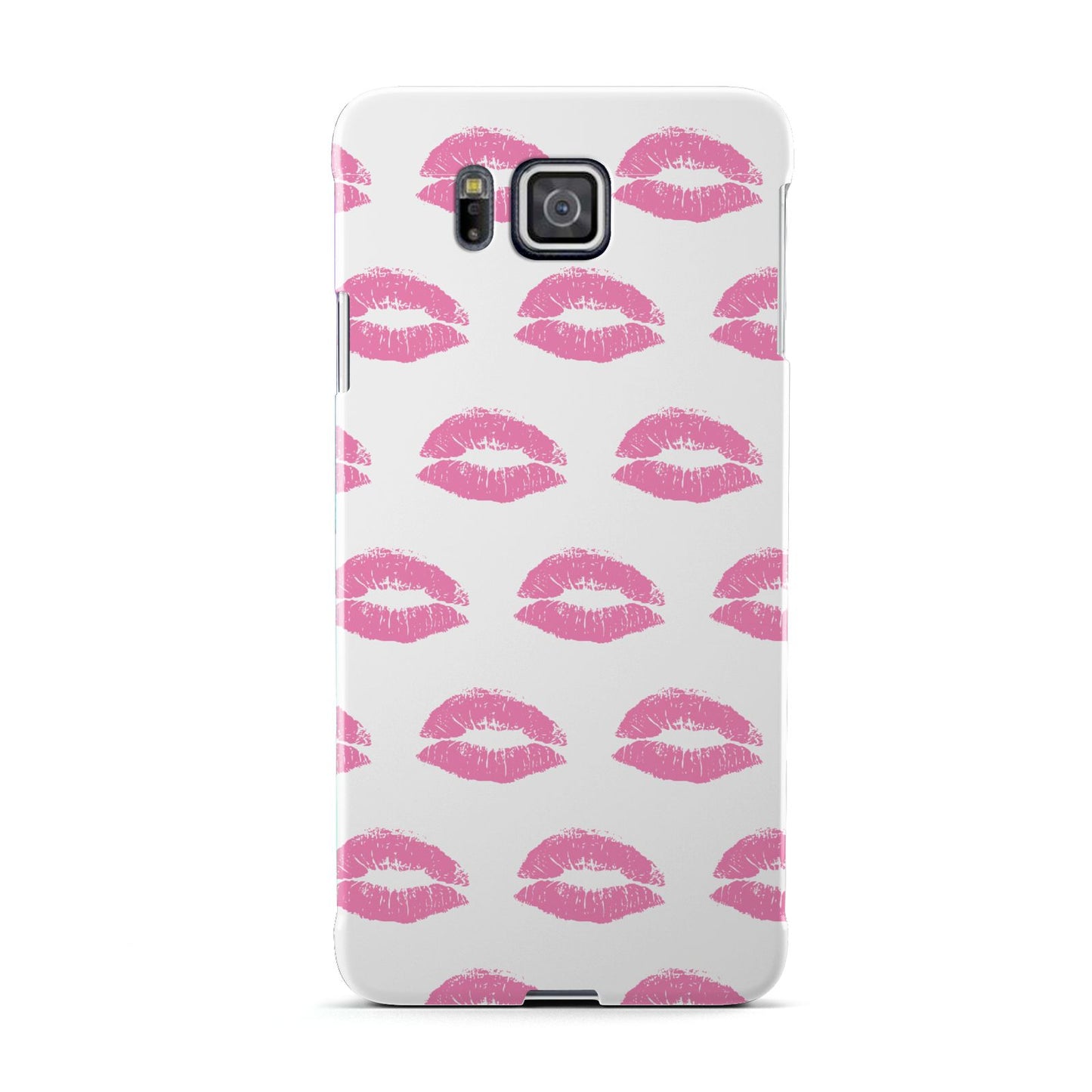 Valentines Pink Kisses Lips Samsung Galaxy Alpha Case