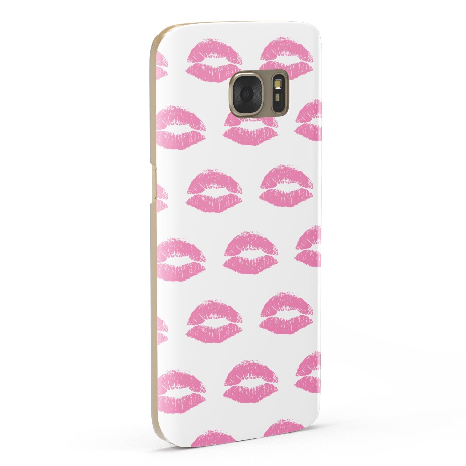 Valentines Pink Kisses Lips Samsung Galaxy Case Fourty Five Degrees