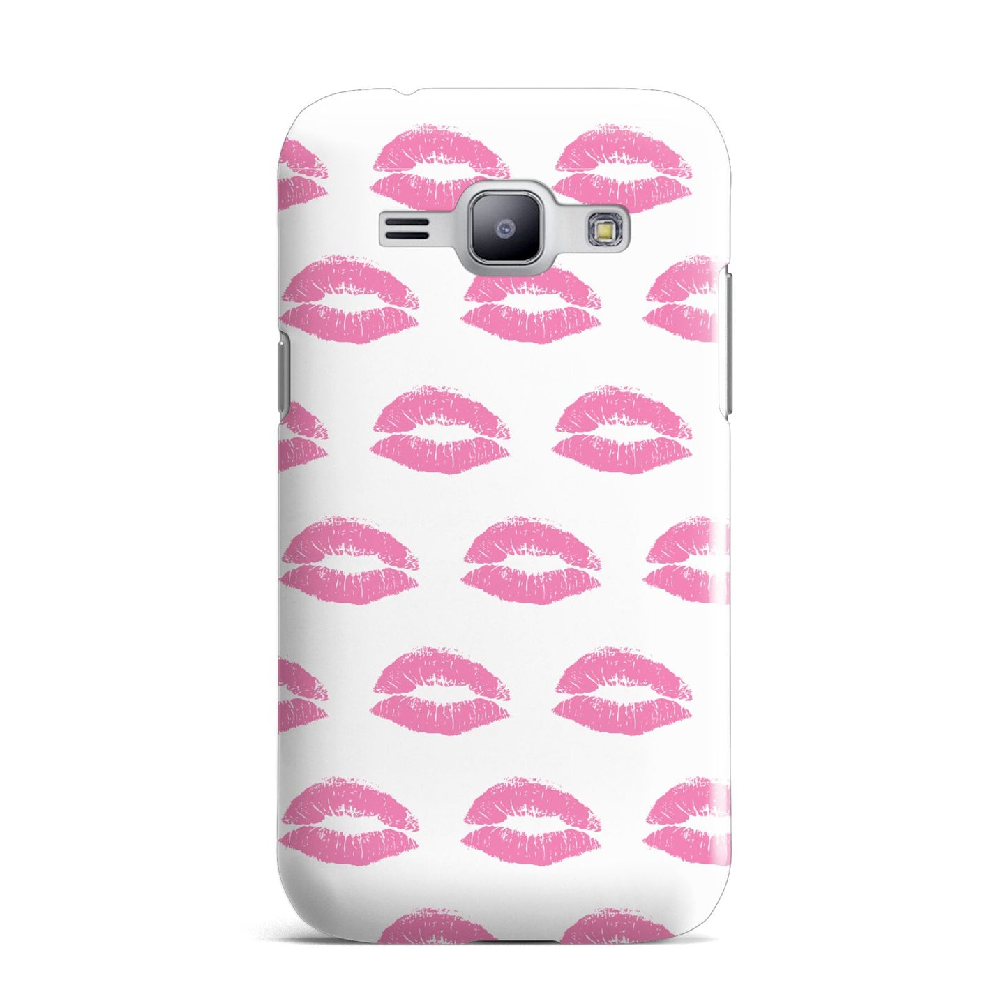 Valentines Pink Kisses Lips Samsung Galaxy J1 2015 Case