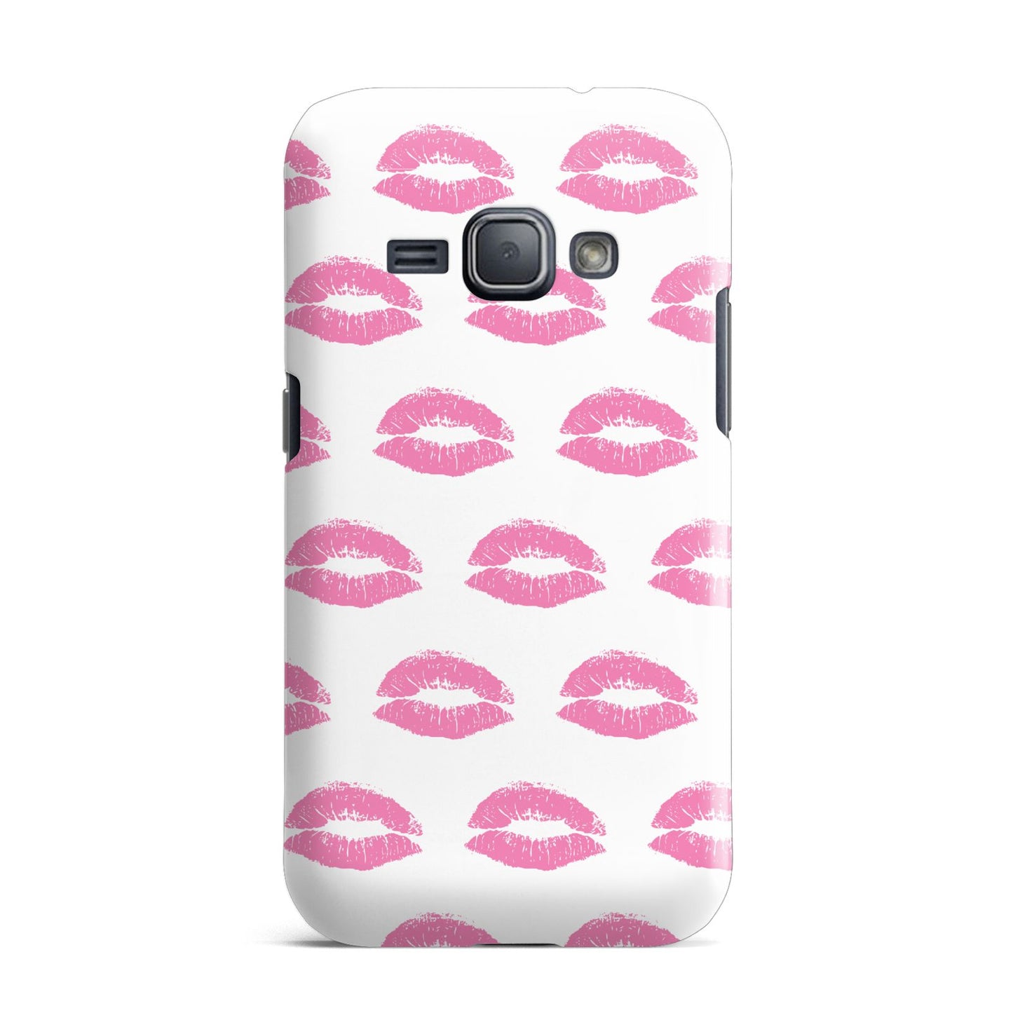 Valentines Pink Kisses Lips Samsung Galaxy J1 2016 Case