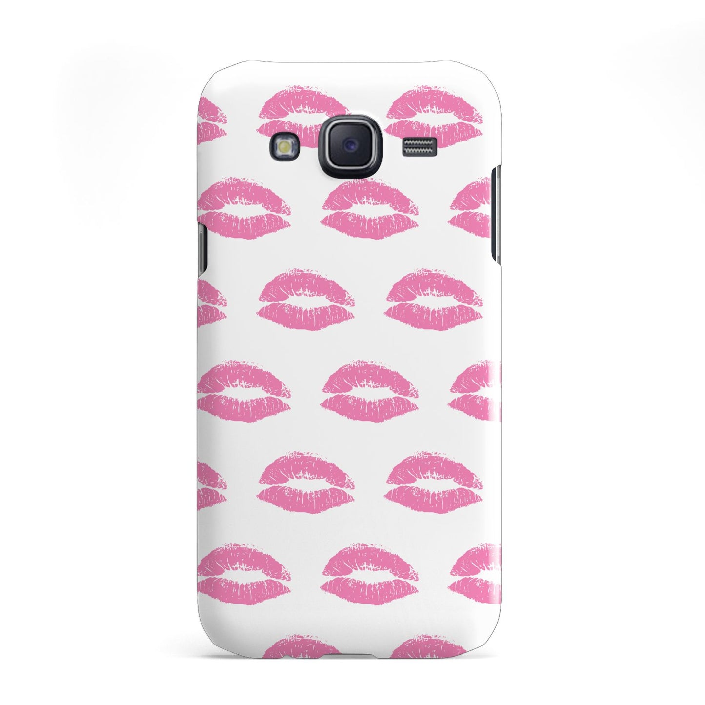 Valentines Pink Kisses Lips Samsung Galaxy J5 Case