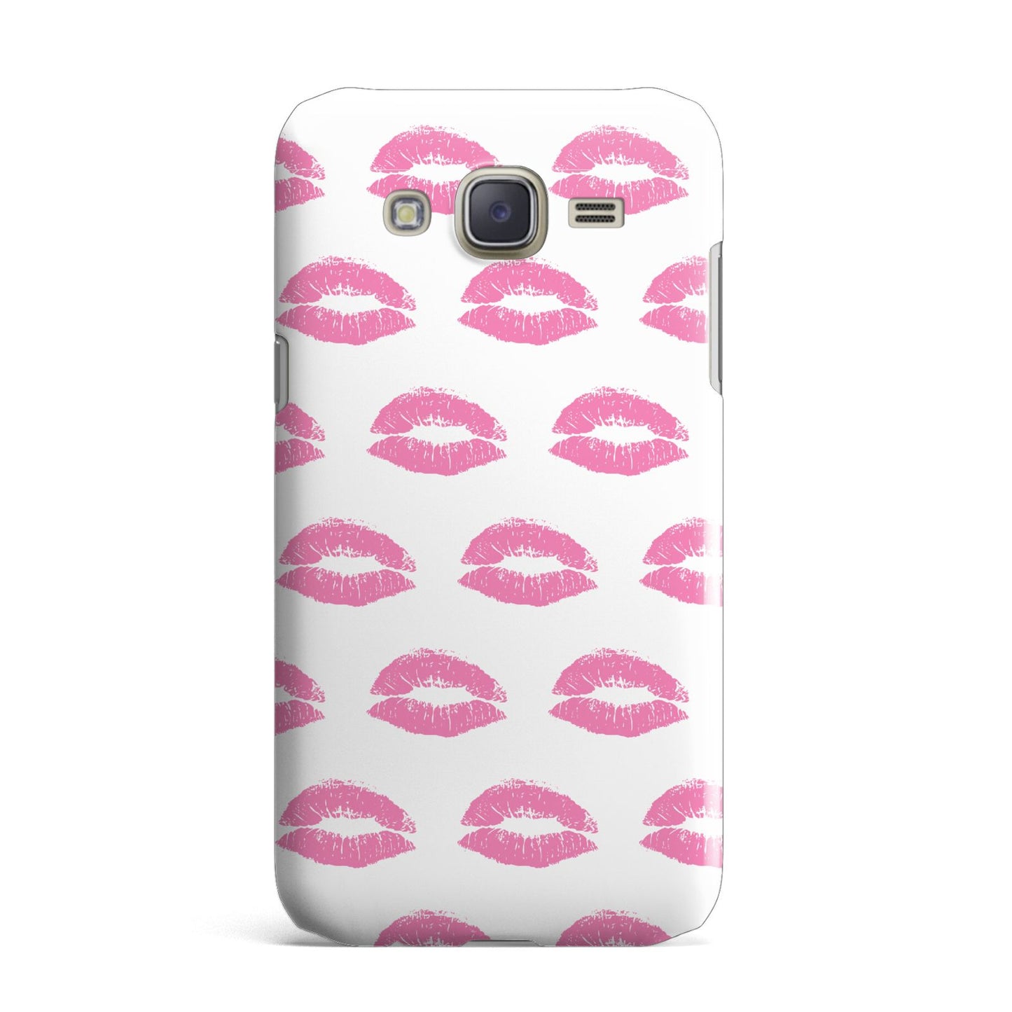 Valentines Pink Kisses Lips Samsung Galaxy J7 Case